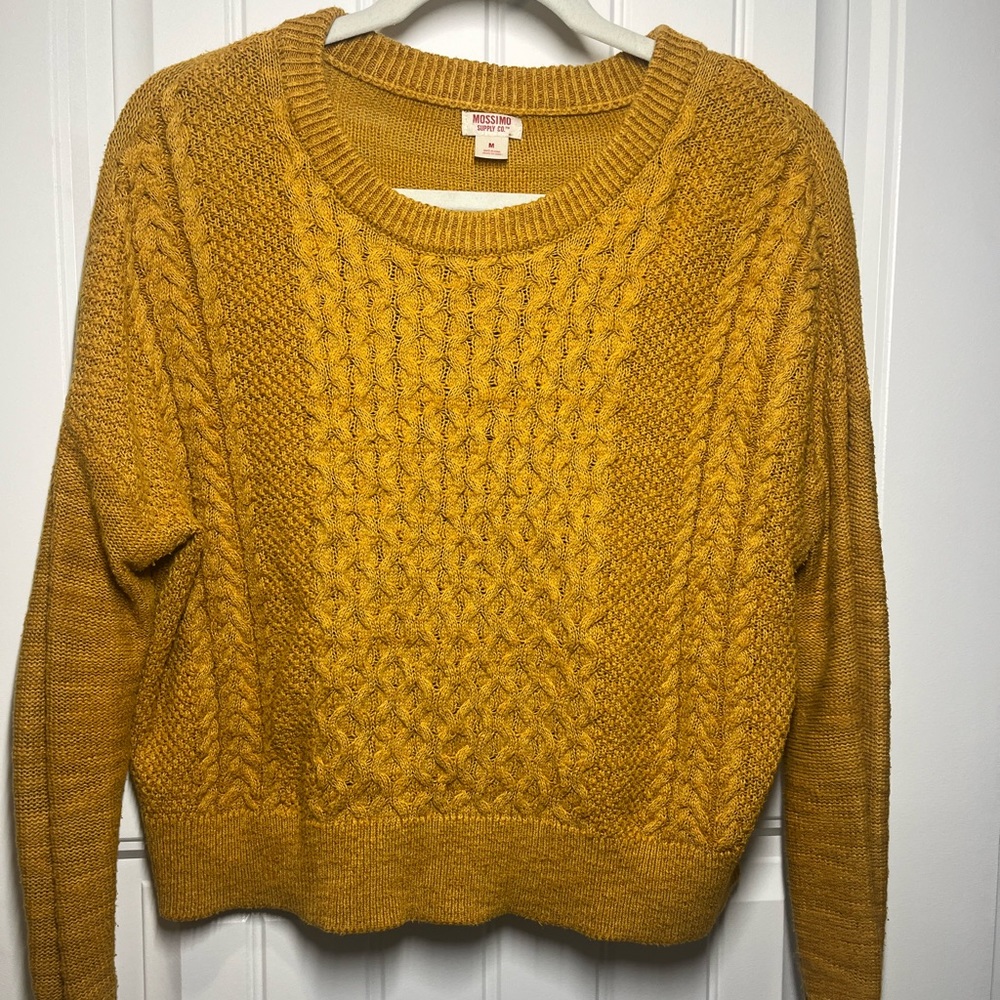 Mission brand cable knit sweater